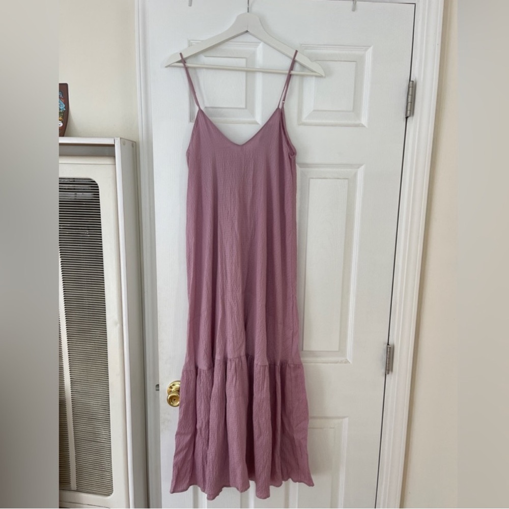ZARA NWOT Pink/ purple Maxi dress - xs, fits small and medium